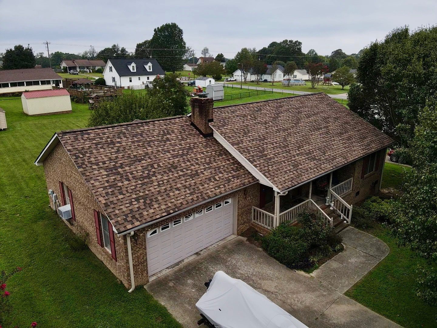 brown shingle roof repair