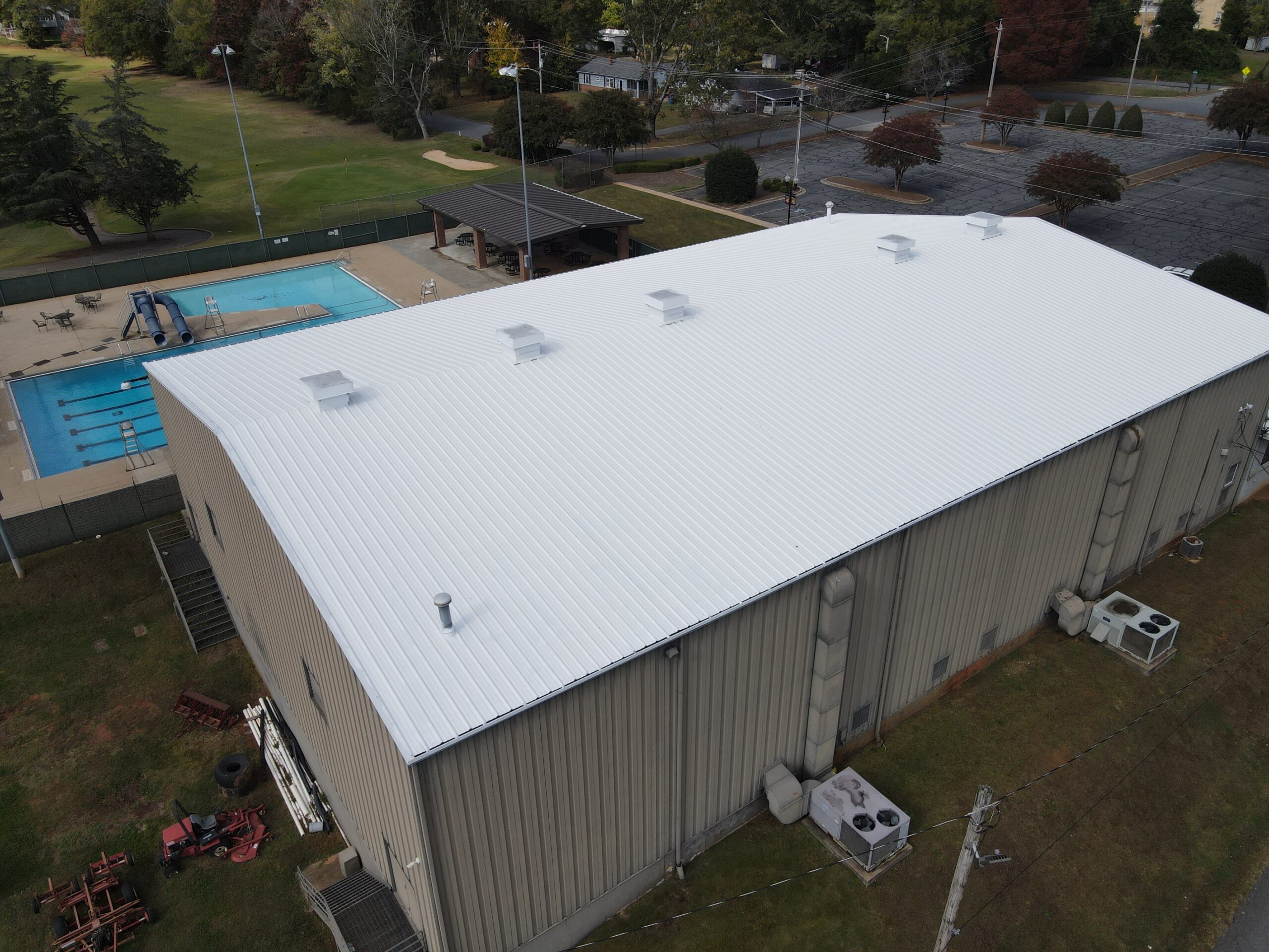 Commercial metal roof in forest city, north carolina.